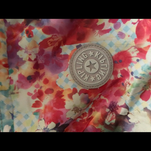 Kipling backpack flowers blossom GUC - Picture 3 of 7